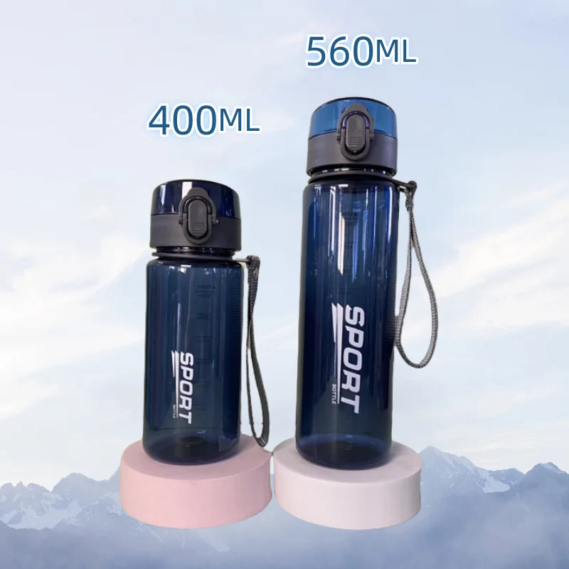 BPA-Free Sports Water Bottle - Leak-Proof, Portable for Hiking & Gym (400ml/560ml)"