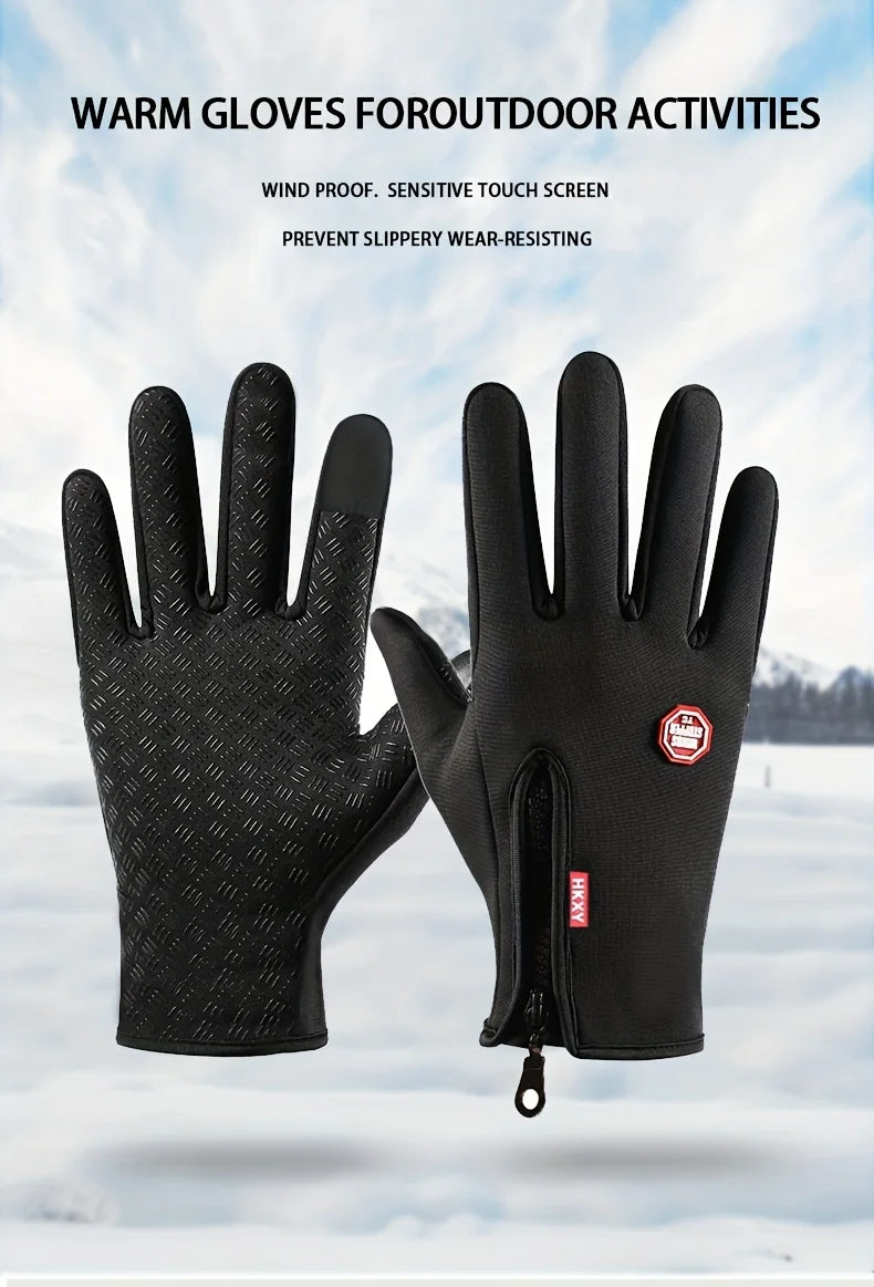 All-Season Touchscreen Gloves – Windproof & Non-Slip Grip for Cycling, Driving, and Outdoor Adventures