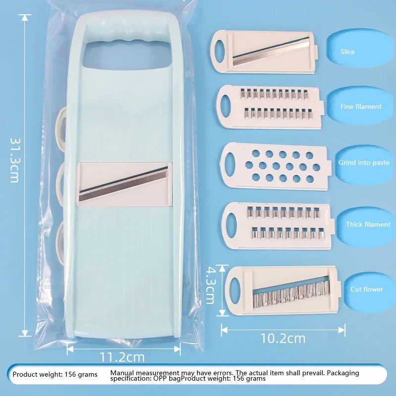 5-in-1 Vegetable Chopper Pro - Kitchen Multi-Tool for Slicing, Dicing & Chopping