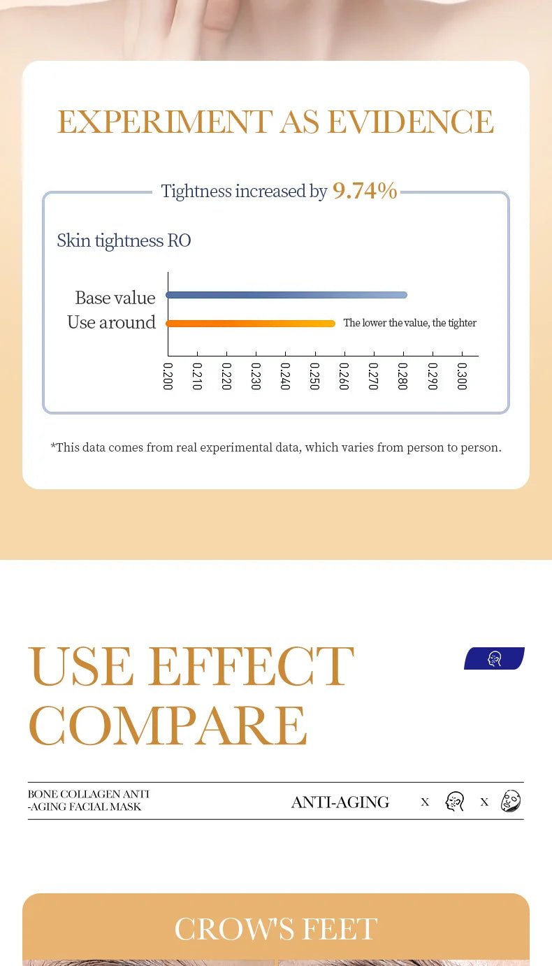 Korean Collagen Face Mask 10 - Pack - Anti - Aging, Firming & Brightening - Nordshop Hamburg