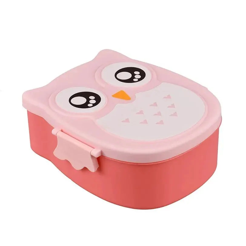 Owl Shaped Kids Bento Box – Multi-Compartment Leak-Proof Lunch Container with Lid