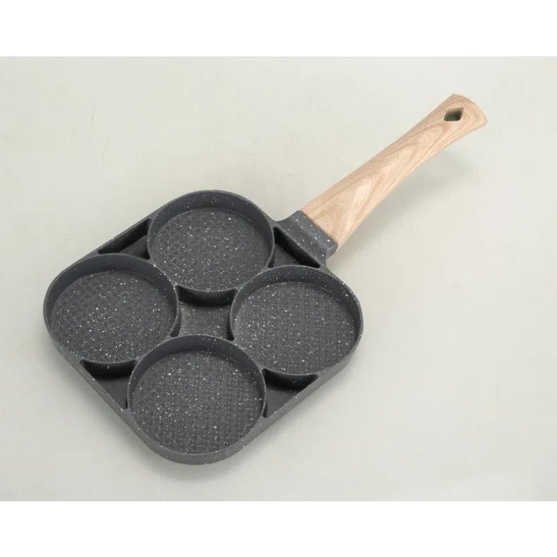 4 Hole Thickened Nonstick Egg Omelette Grilled Steak Cooking Pan Hamburger Bread Breakfast Maker Induction Cookware Omelet Pan - Nordshop Hamburg