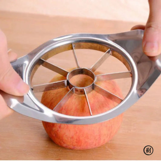 One-Push Apple Divider: 8-Slice Stainless Steel Fruit & Vegetable Cutter with Comfort Grip
