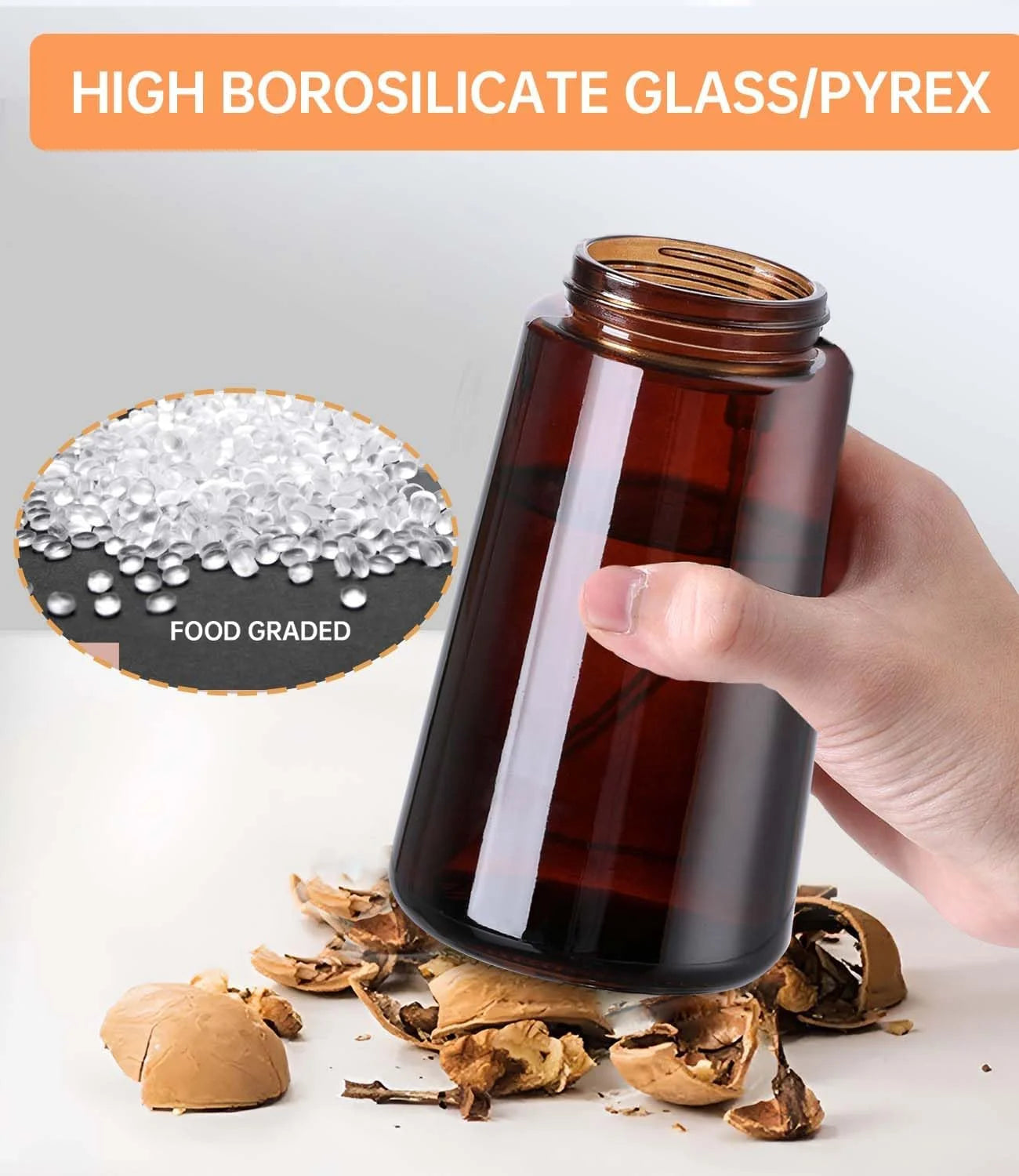 Two Ways to Drizzle: 16oz Glass Oil Dispenser & Sprayer for Precision Cooking & Healthy Dressing