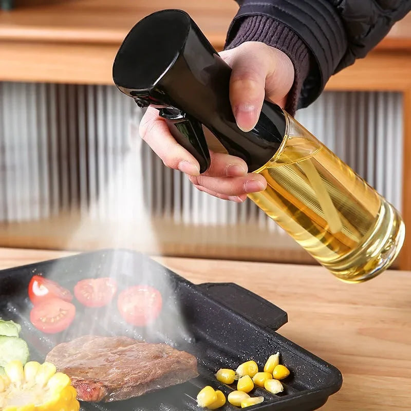 Non-Aerosol Olive Oil Sprayer Bottle – Reusable Kitchen Mist Dispenser for Oil & Vinegar